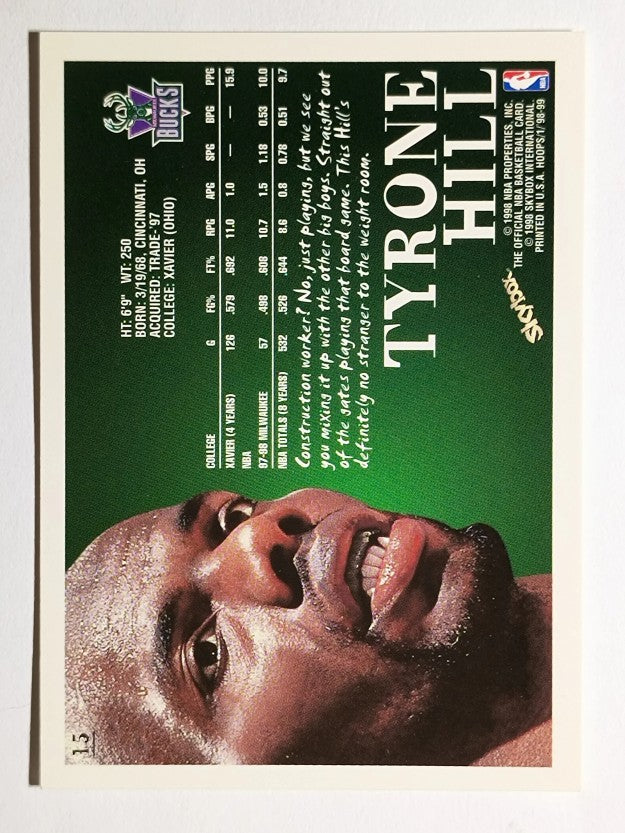 1998-99 Hoops #15 Tyrone Hill
