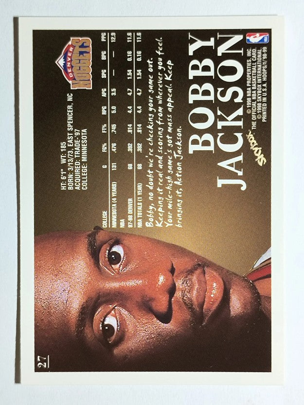 1998-99 Hoops #27 Bobby Jackson