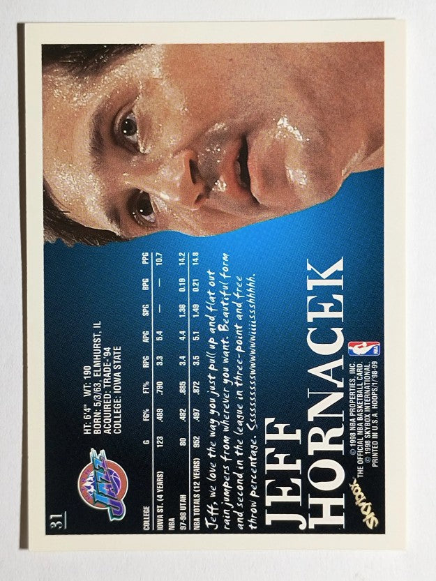 1998-99 Hoops #31 Jeff Hornacek