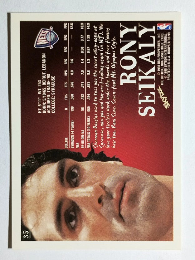 1998-99 Hoops #35 Rony Seikaly