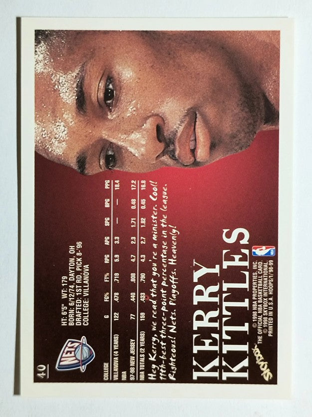 1998-99 Hoops #40 Kerry Kittles