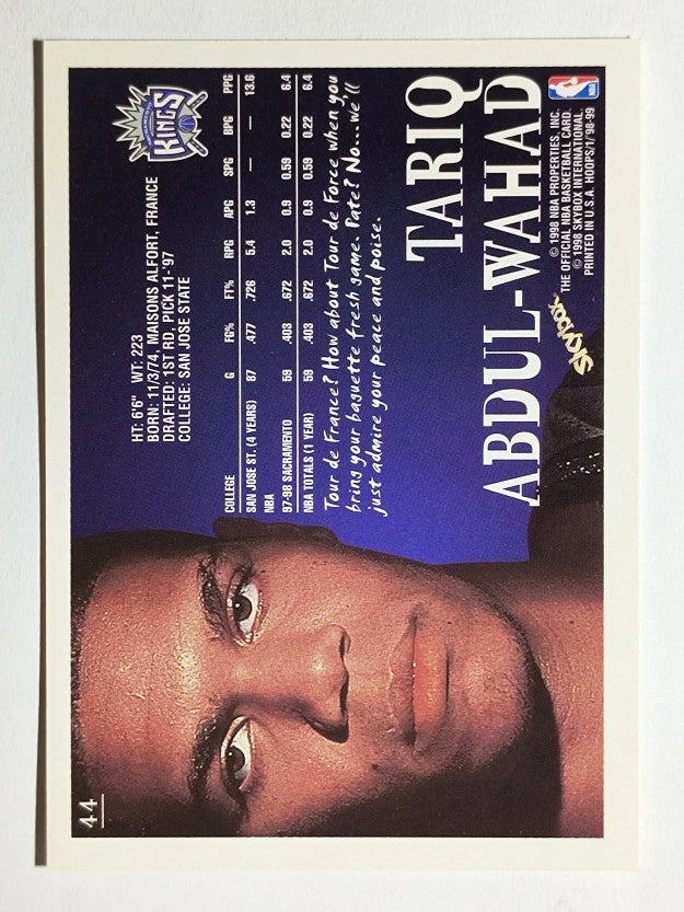 1998-99 Hoops #44 Tariq Abdul-Wahad