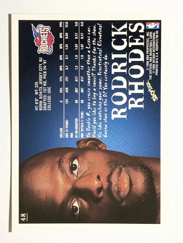 1998-99 Hoops #48 Rodrick Rhodes