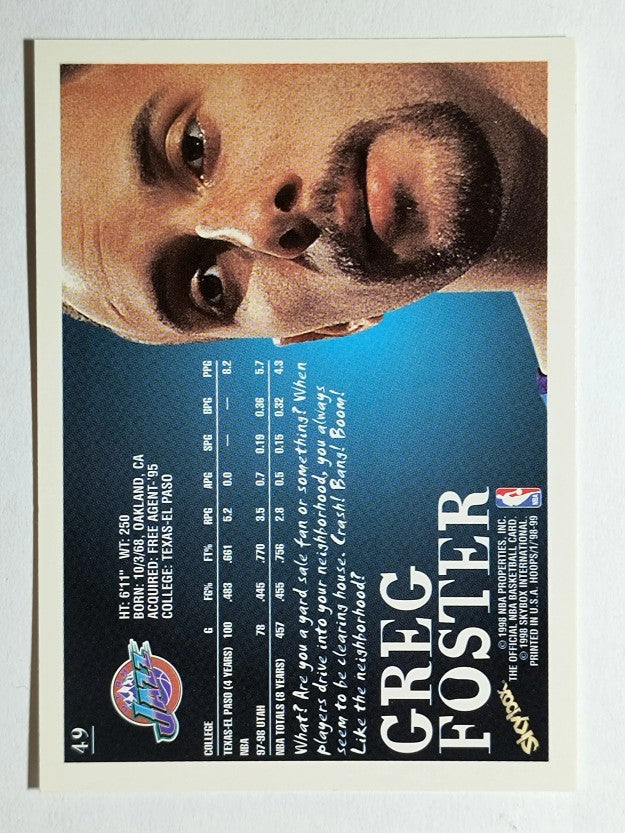 1998-99 Hoops #49 Greg Foster