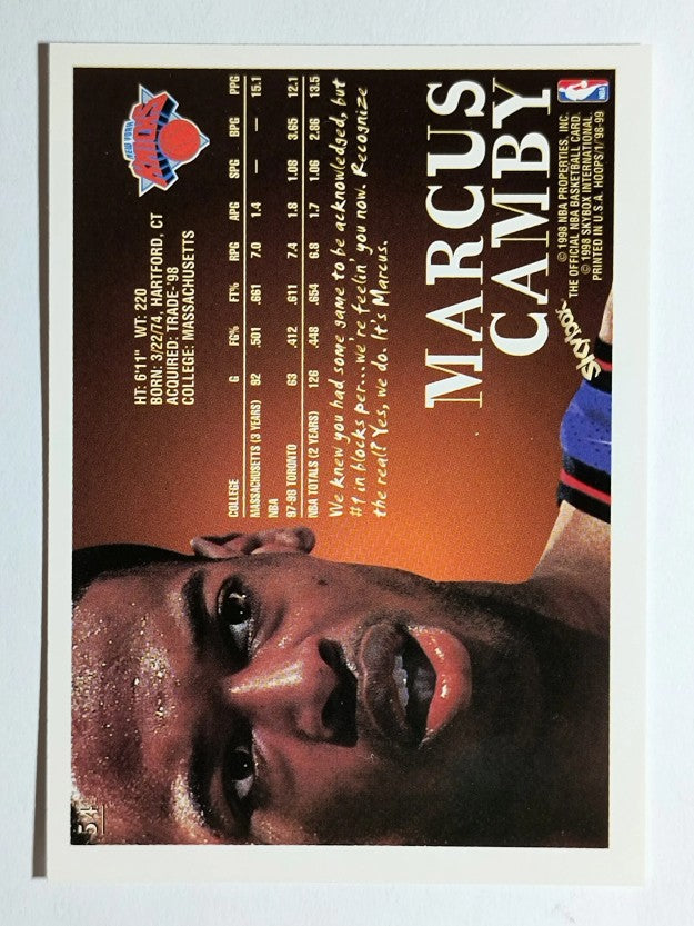 1998-99 Hoops #54 Marcus Camby
