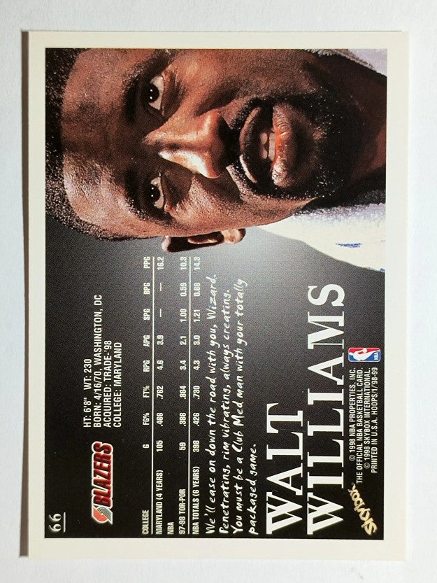 1998-99 Hoops #66 Walt Williams