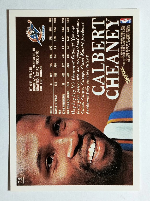 1998-99 Hoops #72 Calbert Cheaney