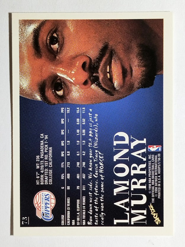 1998-99 Hoops #73 Lamond Murray