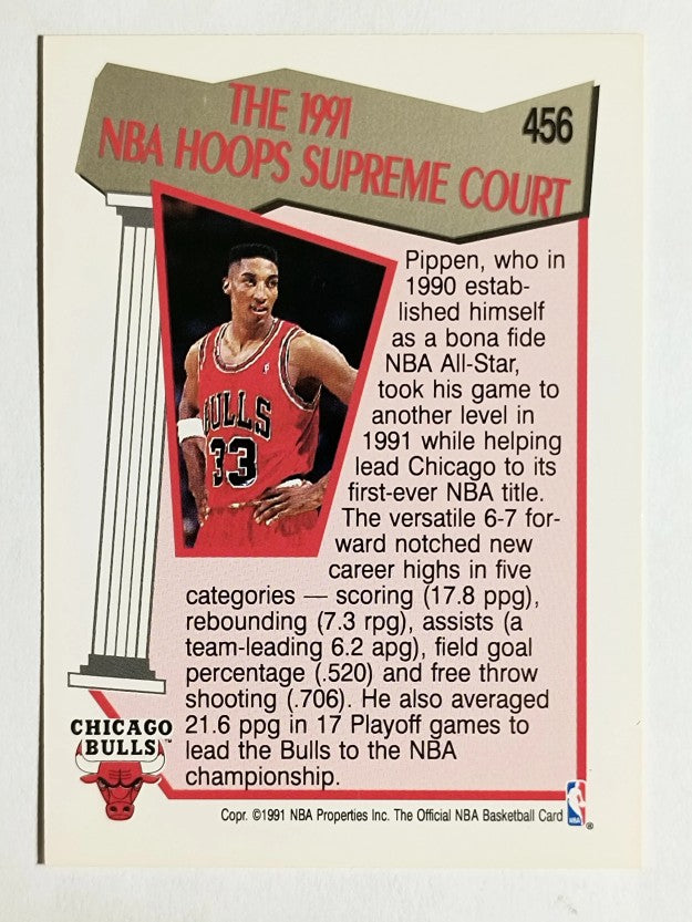 1991-92 Hoops #456 Scottie Pippen SC