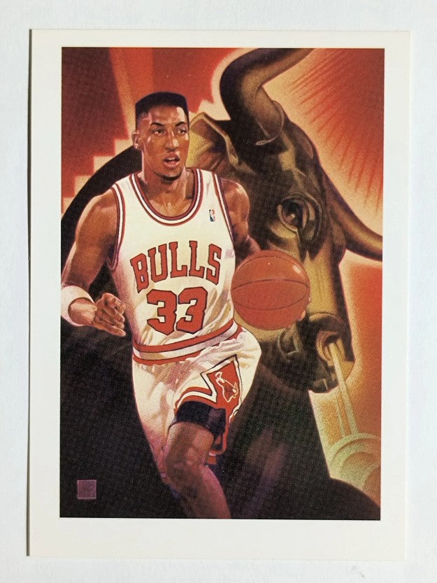 1991-92 Hoops #506 Scottie Pippen Art (NM)
