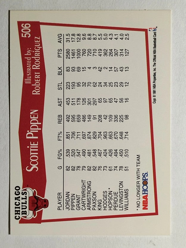 1991-92 Hoops #506 Scottie Pippen Art