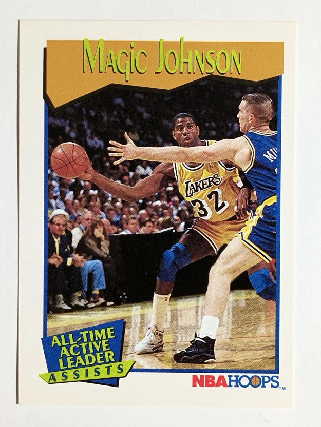 1991-92 Hoops #535 Magic Johnson AL (NM)