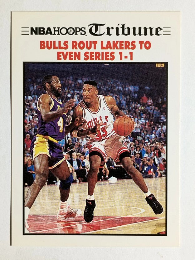 1991-92 Hoops #539 Scottie Pippen FIN/James Worthy (NM)