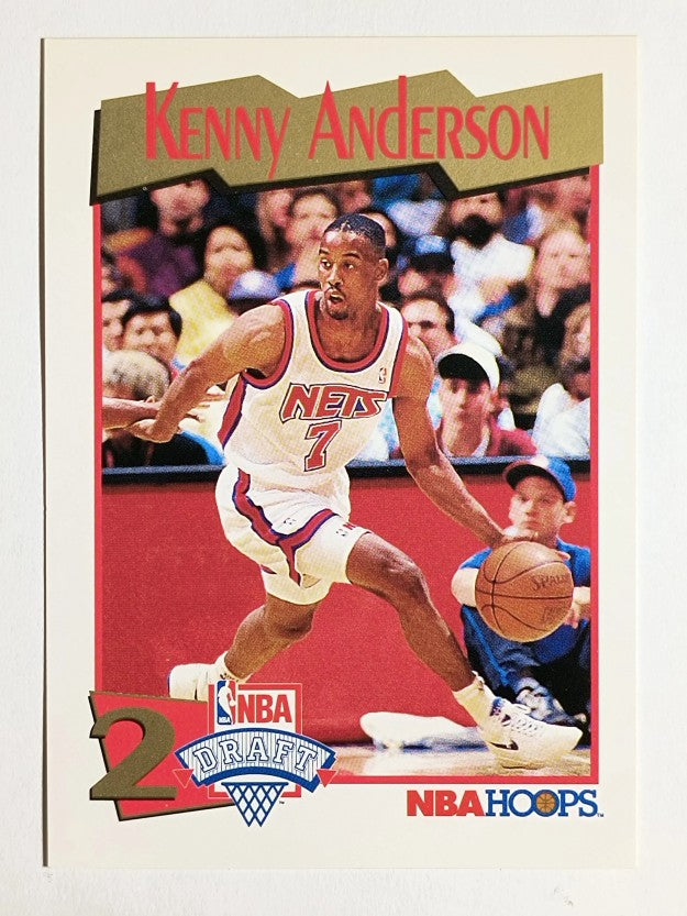 1991-92 Hoops #547 Kenny Anderson RC