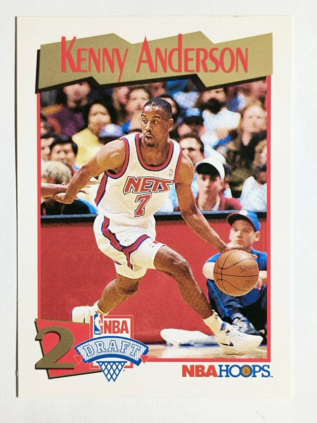 1991-92 Hoops #547 Kenny Anderson RC