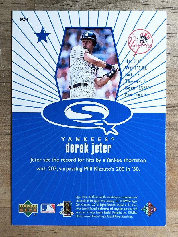 1999 UD Choice StarQuest #4 Derek Jeter