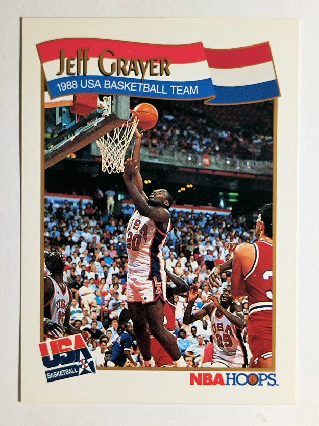 1991-92 Hoops #568 Jeff Grayer USA