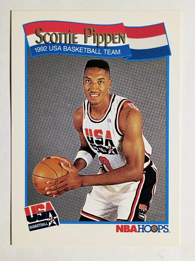 1991-92 Hoops #582 Scottie Pippen USA (NM)