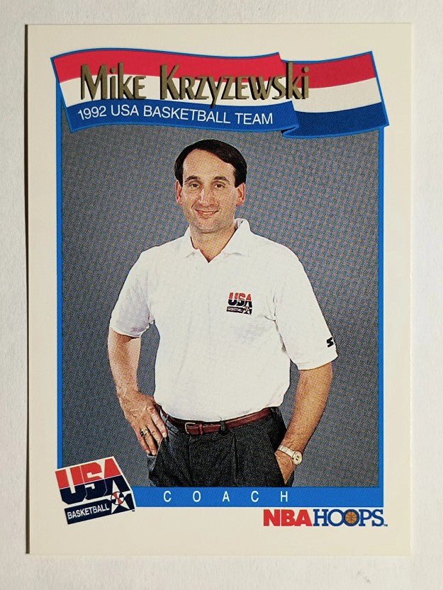 1991-92 Hoops #588 Mike Krzyzewski CO USA RC