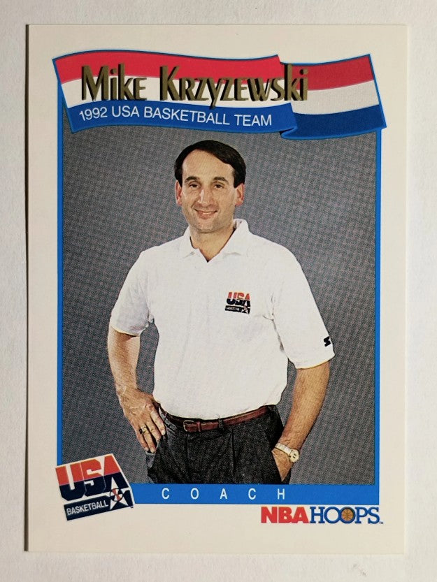 1991-92 Hoops #588 Mike Krzyzewski CO USA RC (NM)