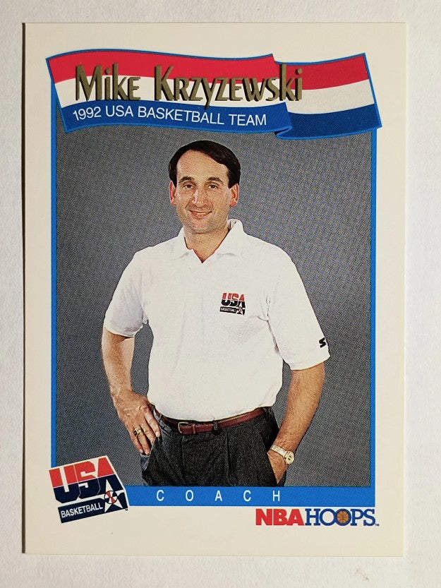 1991-92 Hoops #588 Mike Krzyzewski CO USA RC (NM)