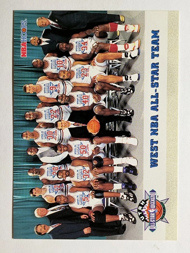 1993-94 Hoops #282 West Team Photo (NM)