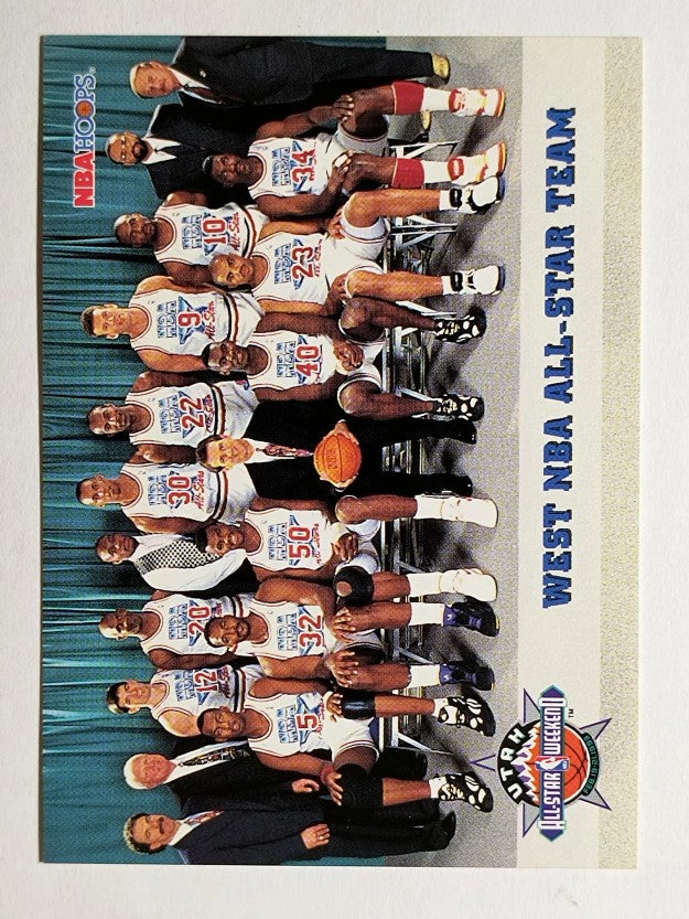 1993-94 Hoops #282 West Team Photo (NM)