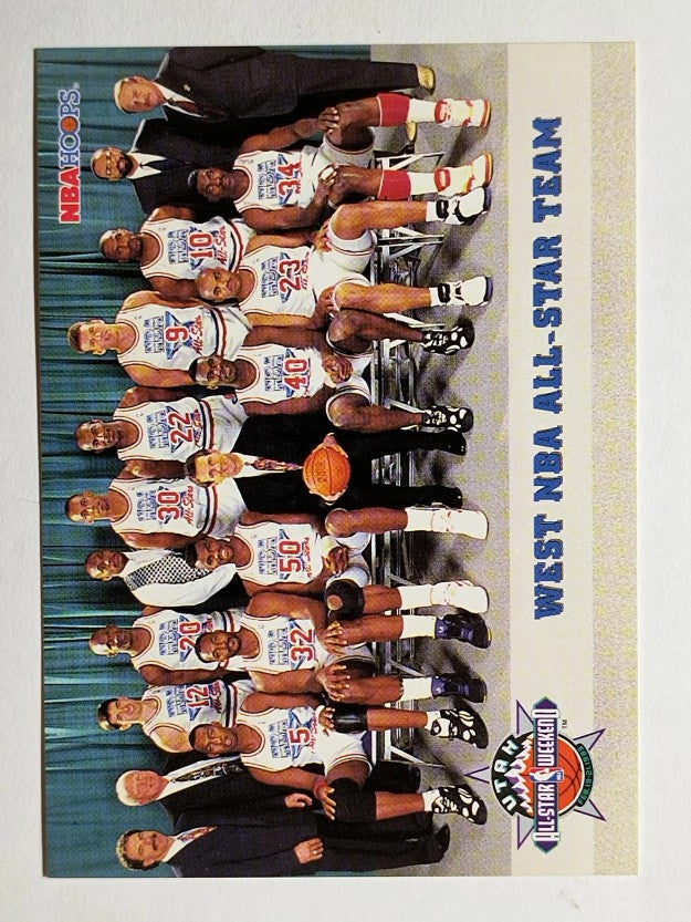 1993-94 Hoops #282 West Team Photo (NM)