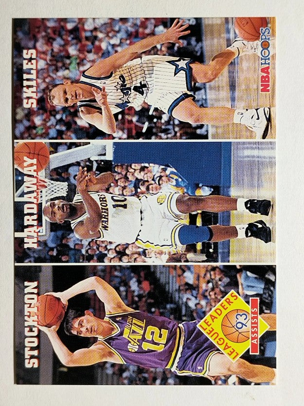 1993-94 Hoops #286 John Stockton/Tim Hardaway/Scott Skiles LL