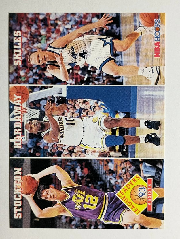 1993-94 Hoops #286 John Stockton/Tim Hardaway/Scott Skiles LL