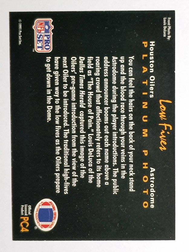1991 Pro Set Platinum PC #PC4 Low Fives