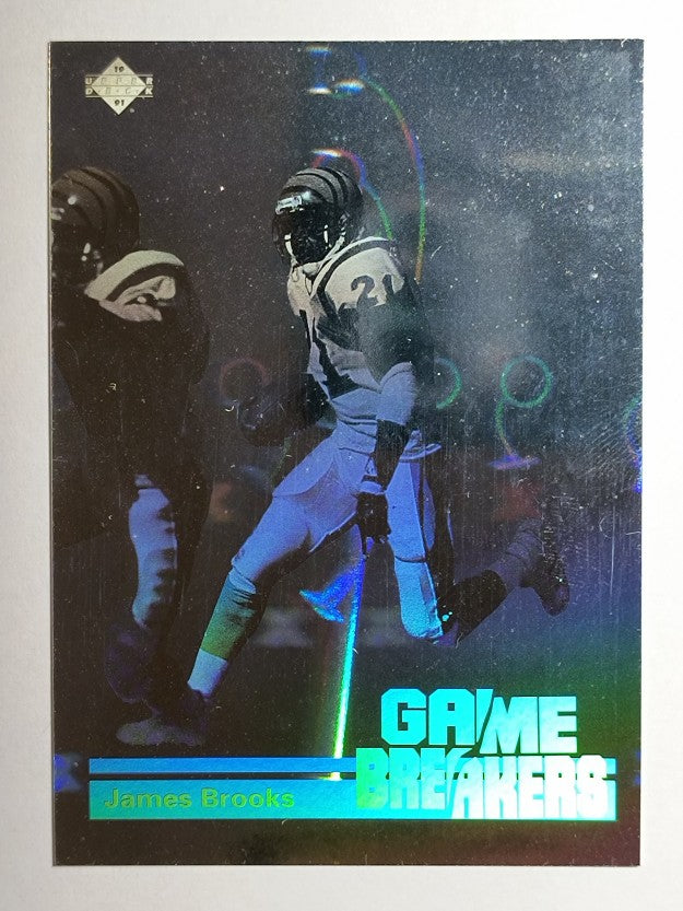 1991 Upper Deck Game Breaker Holograms #GB8 James Brooks