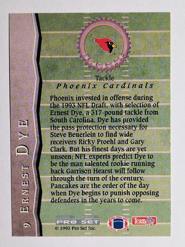 1993 Pro Set All-Rookies #9 Ernest Dye