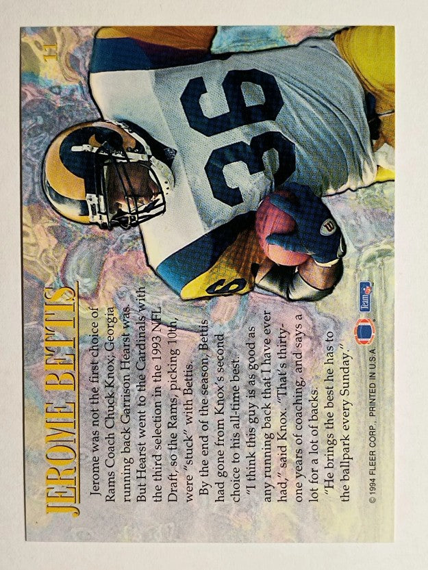 1994 Fleer Jerome Bettis #11 Jerome Bettis