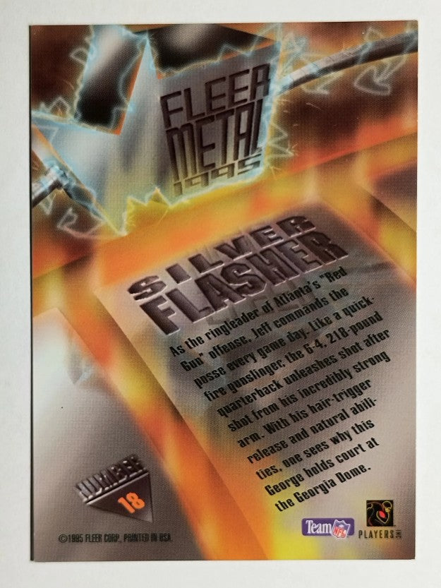 1995 Metal Silver Flashers #18 Jeff George