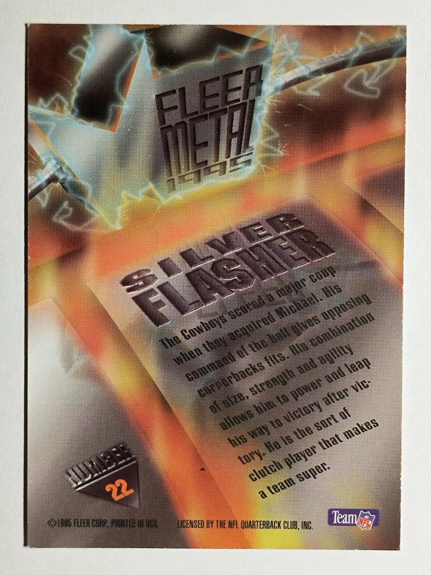 1995 Metal Silver Flashers #22 Michael Irvin