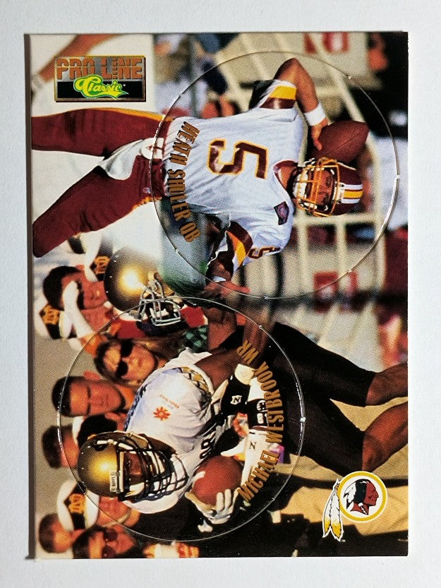 1995 Pro Line Pogs #C26 Heath Shuler/Michael Westbrook