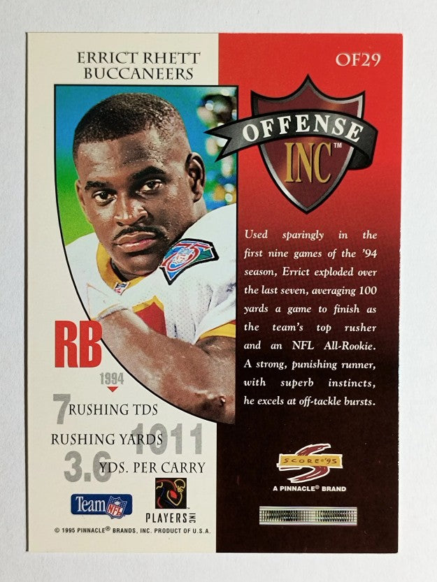 1995 Score Offense Inc. #OF29 Errict Rhett