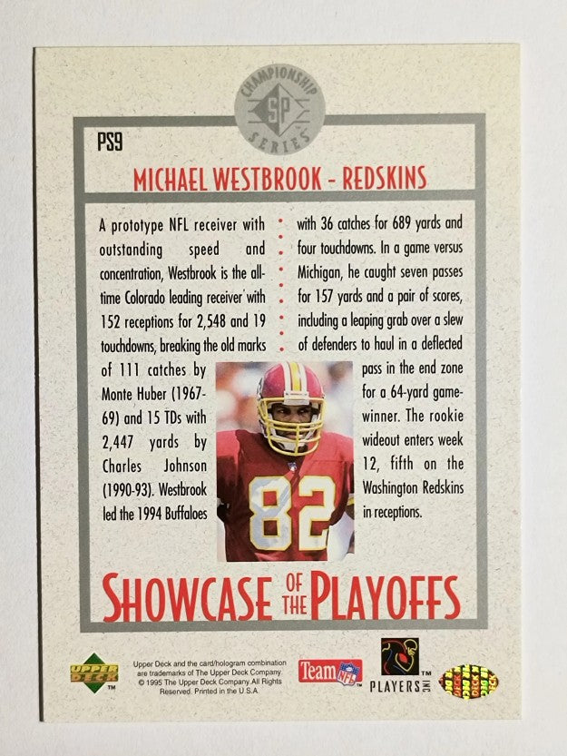 1995 SP Championship Playoff Showcase #PS9 Michael Westbrook