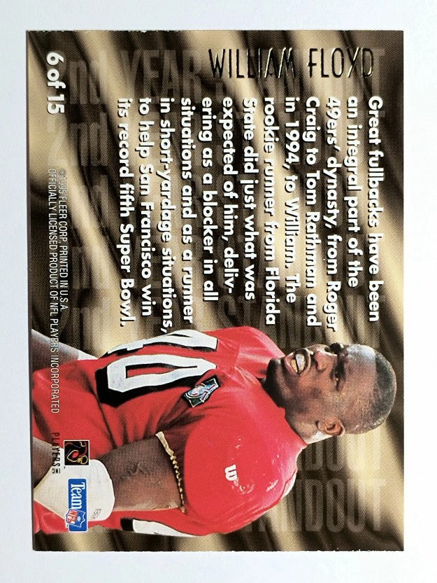 1995 Ultra Second Year Standouts #6 William Floyd