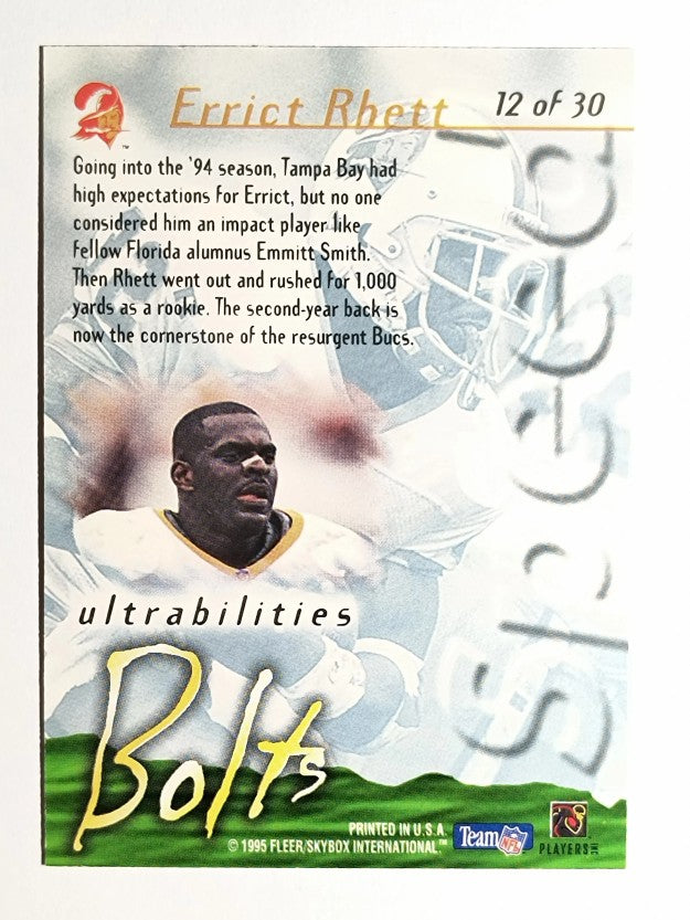 1995 Ultra Ultrabilities #12 Errict Rhett