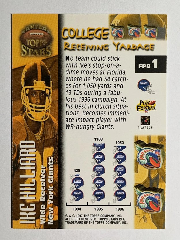 1997 Topps Stars Future Pro Bowlers #FPB1 Ike Hilliard