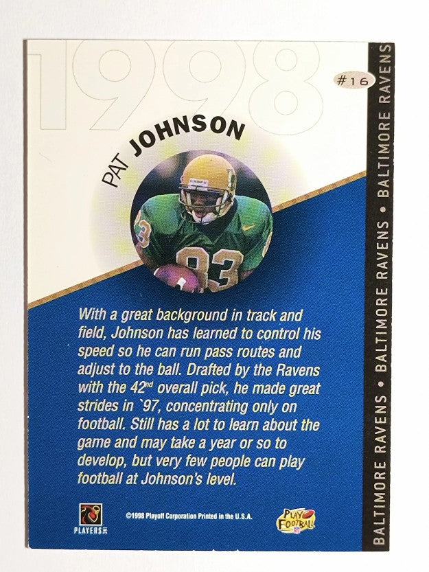 1998 Playoff Prestige Draft Picks #16 Pat Johnson