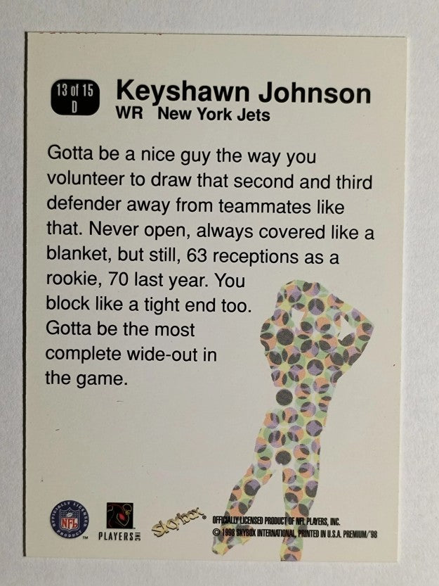 1998 SkyBox Premium D'stroyers #13D Keyshawn Johnson