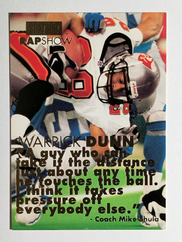 1998 SkyBox Premium Rap Show #15 Warrick Dunn