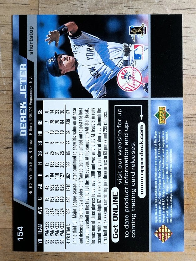 1999 Upper Deck #154 Derek Jeter