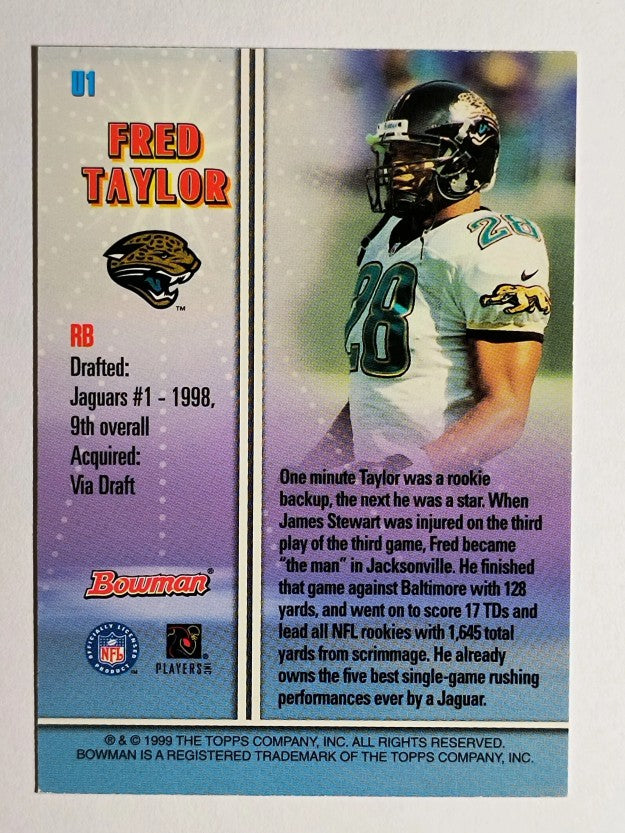 1999 Bowman Late Bloomers/Early Risers #U1 Fred Taylor (NM)