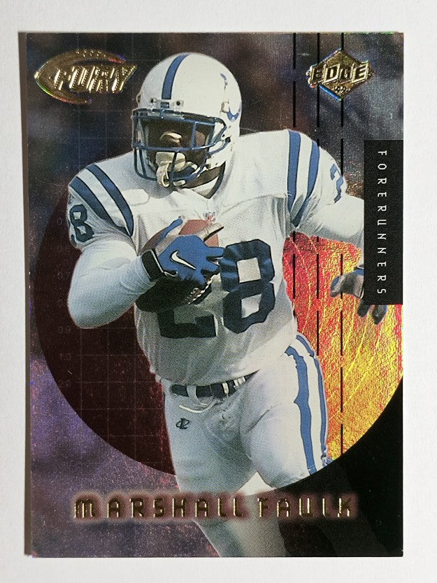 1999 Collector's Edge Fury Forerunners #F7 Marshall Faulk (EX)