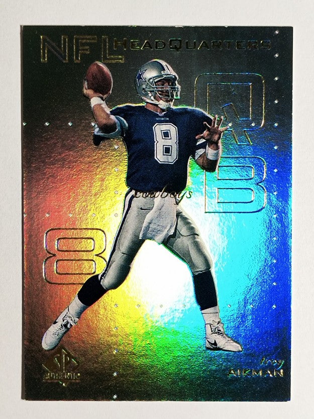 1999 SP Authentic NFL Headquarters #HQ5 Troy Aikman (EXMT)