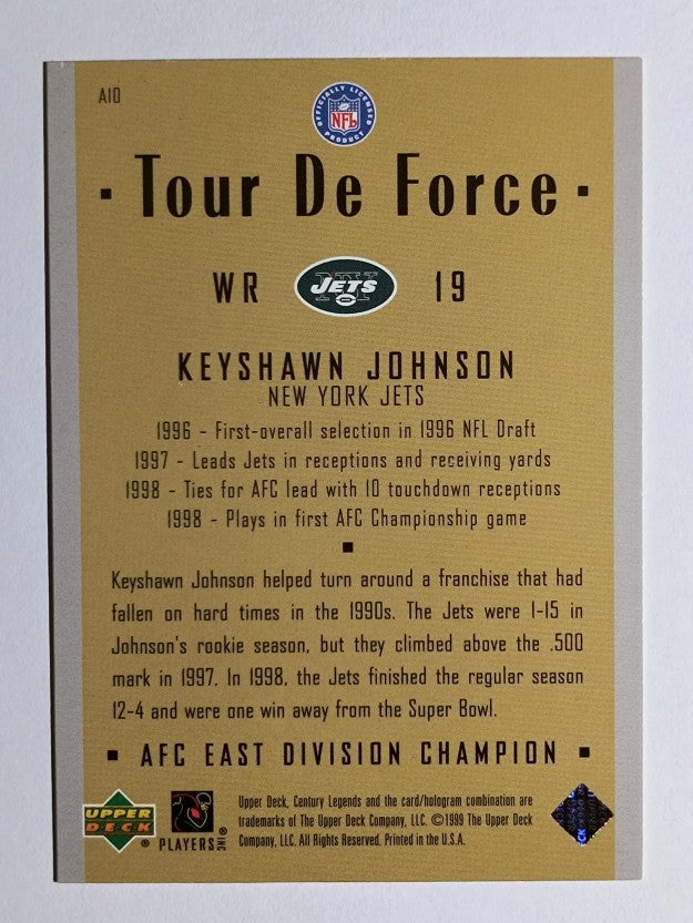 1999 Upper Deck Century Legends Tour de Force #A10 Keyshawn Johnson